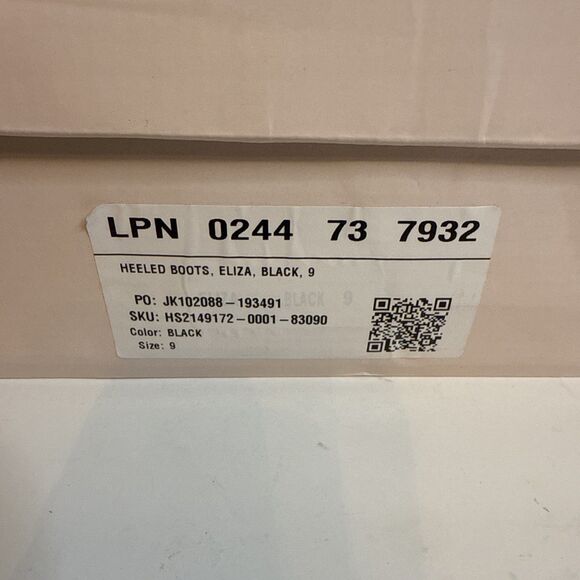 JustFab Eliza Heeled Boots Black Side Zip Fashion Womens 9 Moto Boho Biker Chic - Picture 6 of 8